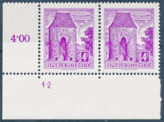 Briefmarke mit Symbolzahl(en)